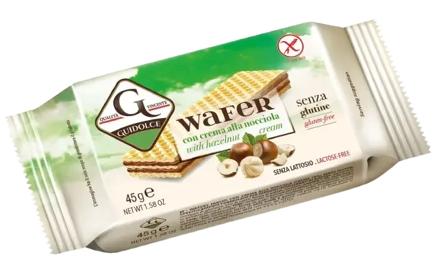 Guidolce Mogyorós krémmel töltött, gluténmentes ostya 45g