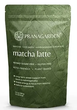 Pranagarden Matcha-Kollagén Latte italpor 100 g