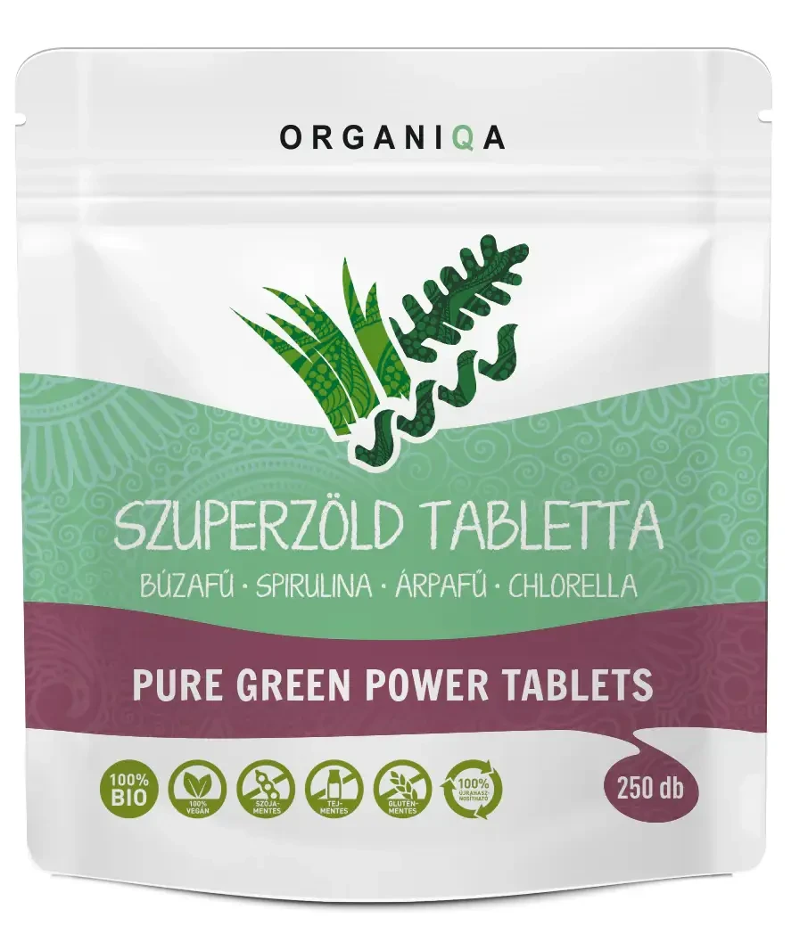 Organiqa BIO Szuperzöld tabletta 250 db
