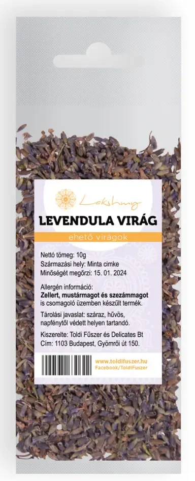 Levendula virág egész 10g