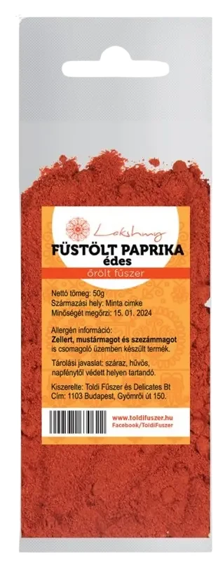 Füstölt paprika édes őrölt 50g