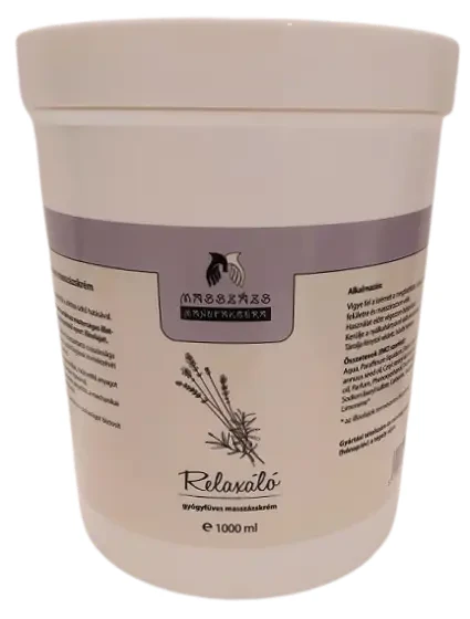 Masszázs Manufaktúra Relaxáló gyógyfüves masszázskrém 1000ml