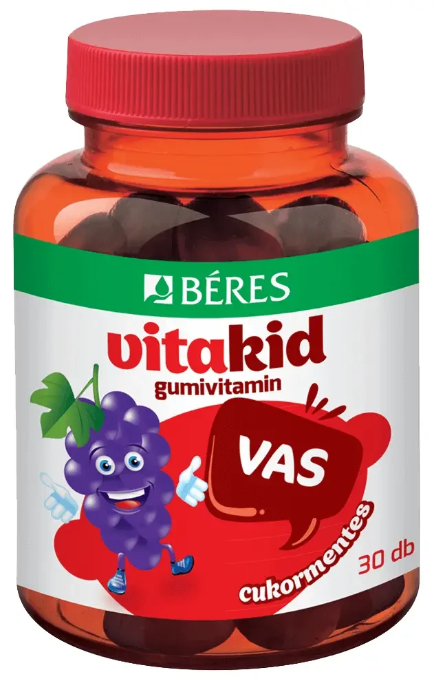 Béres Vitakid Vas gumitabletta 30db