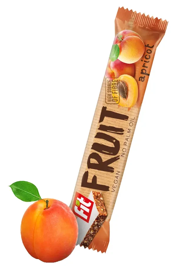 VEGAN FIT FRUIT sárgabarackos müzli szelet 23g