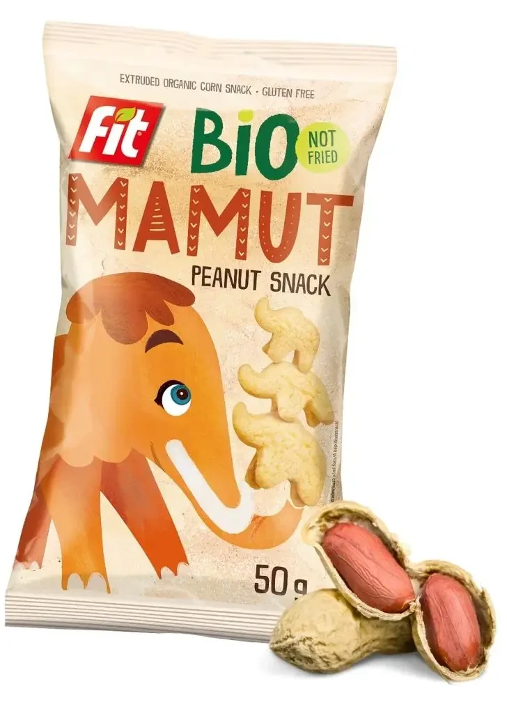 Fit Bio Snack MAMUT (földimogyorós) - extrudált, gluténmentes 50g