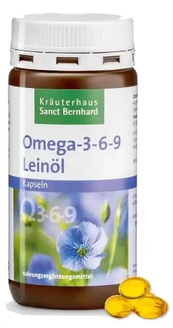 Lenmagolaj Omega 3-6-9 180 db (Sanct Bernhard)
