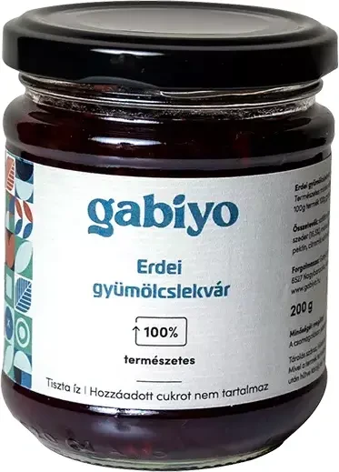 Gabiyo Erdei gyümölcslekvár (hozzáadott cukor nélkül) 200g