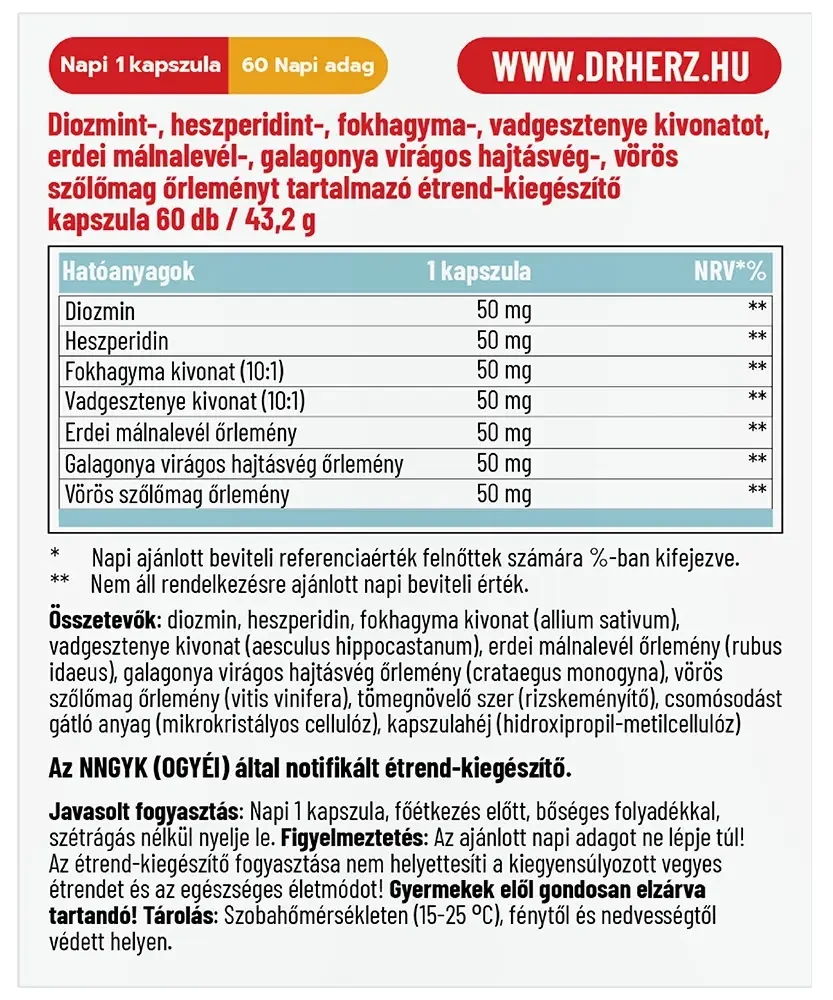 Dr.Herz Erek egészsége 60 db kapszula