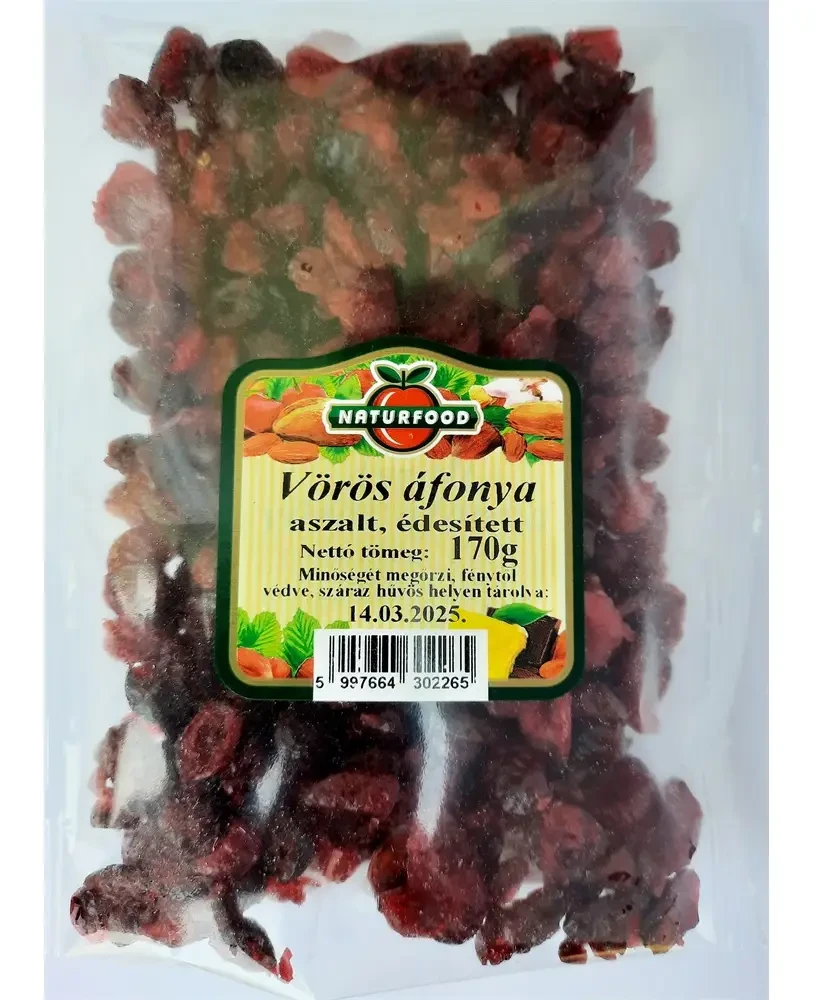 Aszalt vörös áfonya 170g