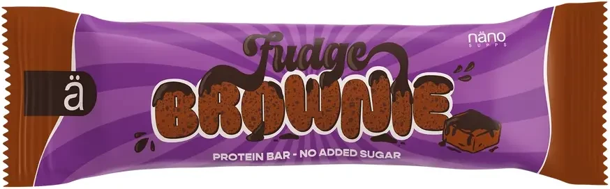 Nano Supps Protein Bar 55g - Brownie Fudge