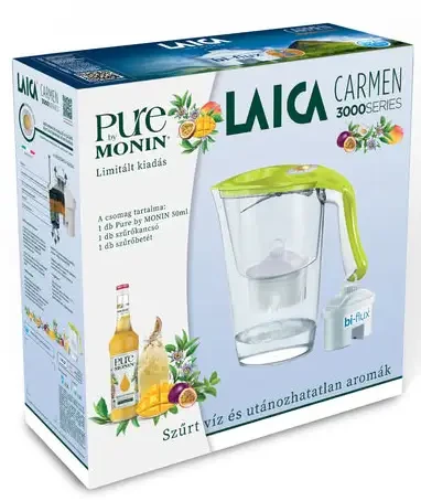 LAICA Carmen Norma Zöld vízszűrő kancsó mechanikus kijelzővel 2,3 L