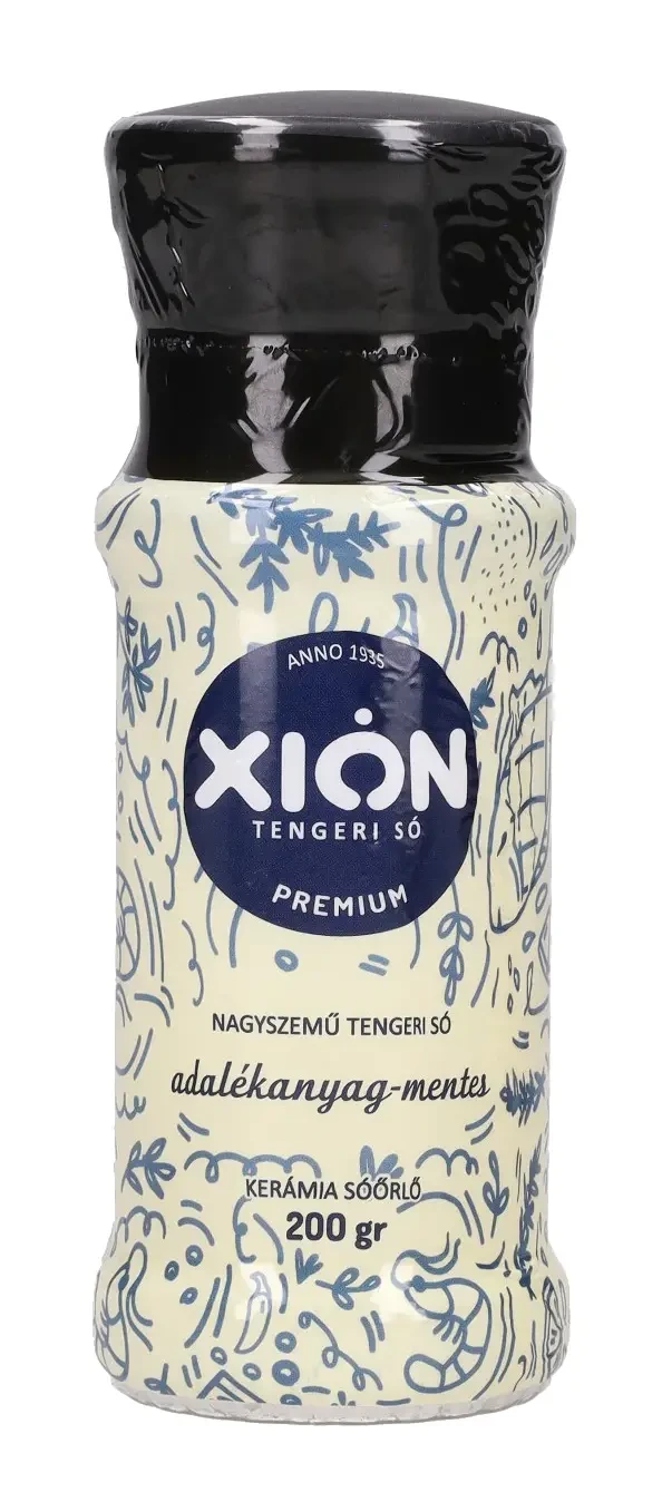 CHION Görög tengeri só (adalékmentes) - Kerámia sóőrlőben 200g