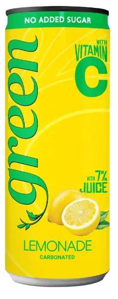 GREEN Citromlé - szénsavas, steviával, dobozos 330ml