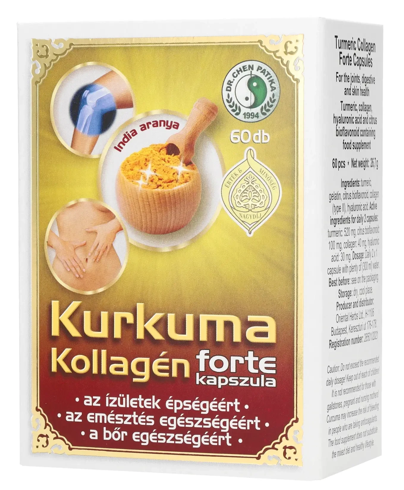 Dr. Chen kurkuma kollagén forte kapszula 60db
