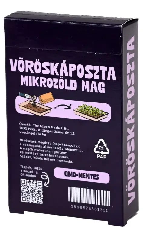 Legeldle Vöröskáposzta 30 g mikrozöld mag