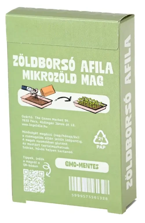Legeldle Zöldborsó, Afila 100 g mikrozöld mag