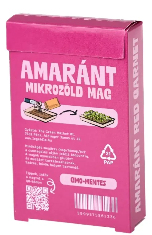 Legeldle Amaránt, Red Garnet 30 g mikrozöld mag