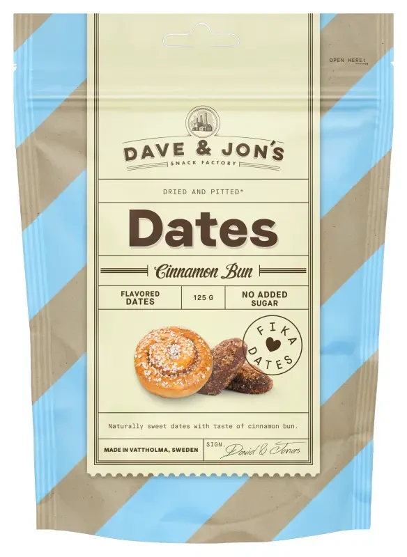 DAVE & Jon's Datolya Fahéjas csiga (Cinnamon Bun) 125g