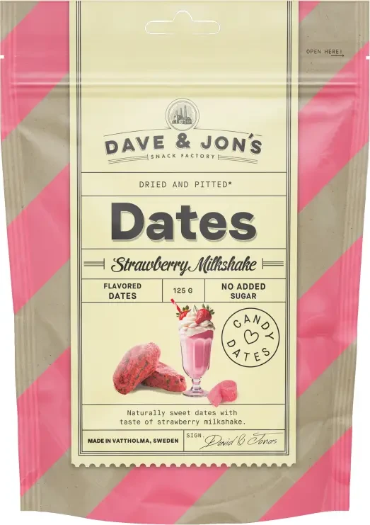 Dave & Jon's Datolya Strawberry Milkshake 125g