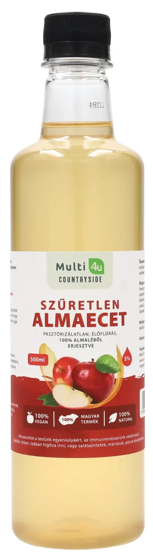 Multi 4u Countryside Szűretlen almaecet 500ml