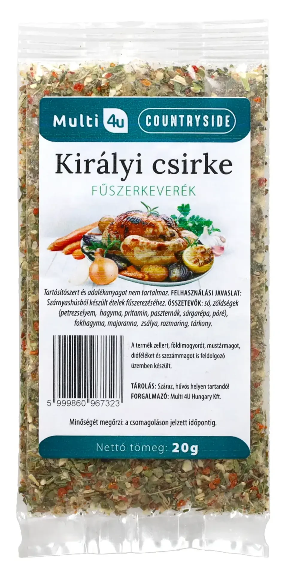 Multi 4U Countryside királyi csirke fűszerkeverék 20g