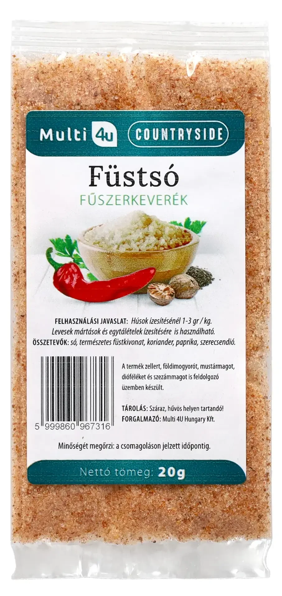 Multi 4U Countryside füstsó fűszerkeverék 20g