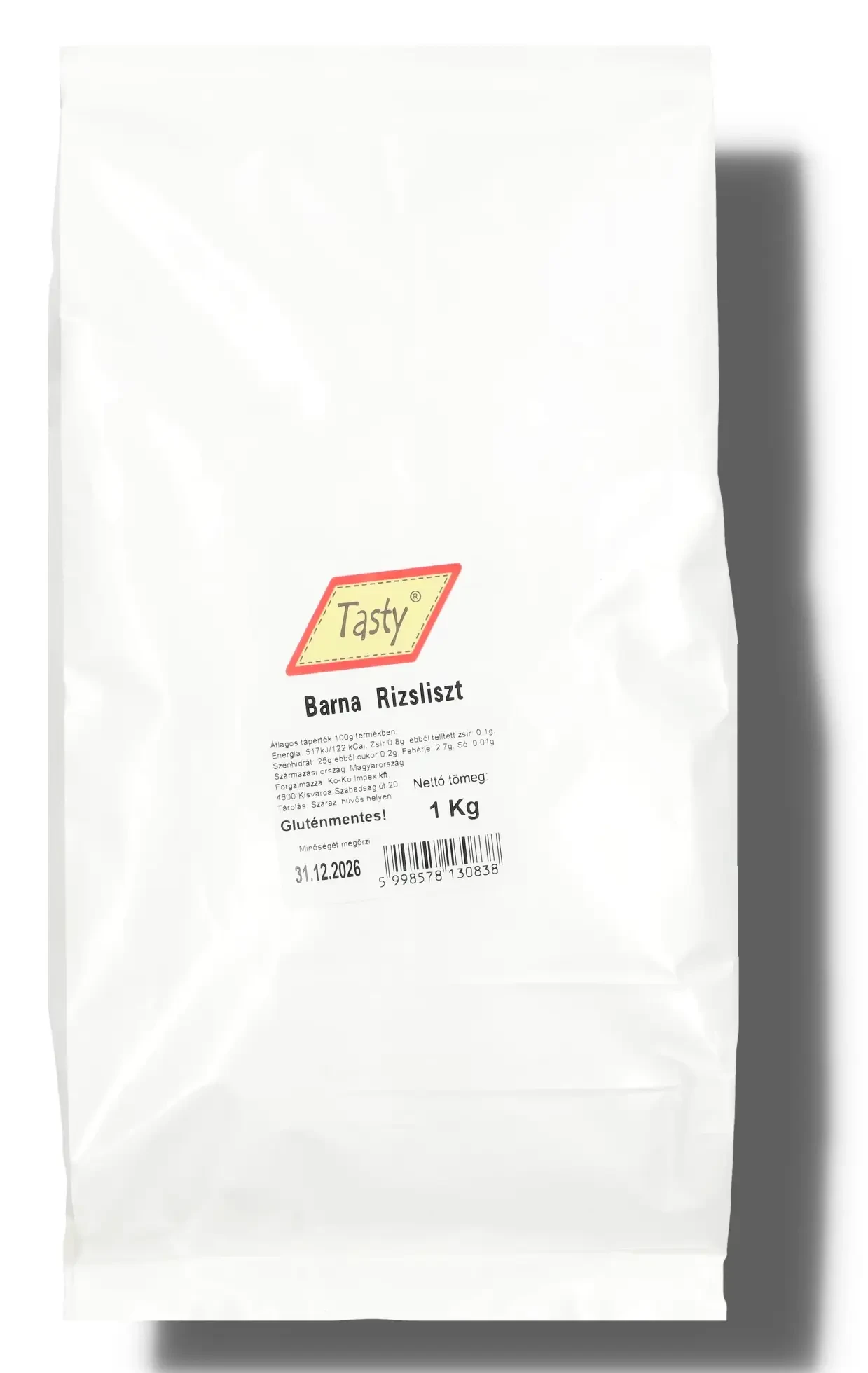 Tasty Rizsliszt Barna 1 Kg