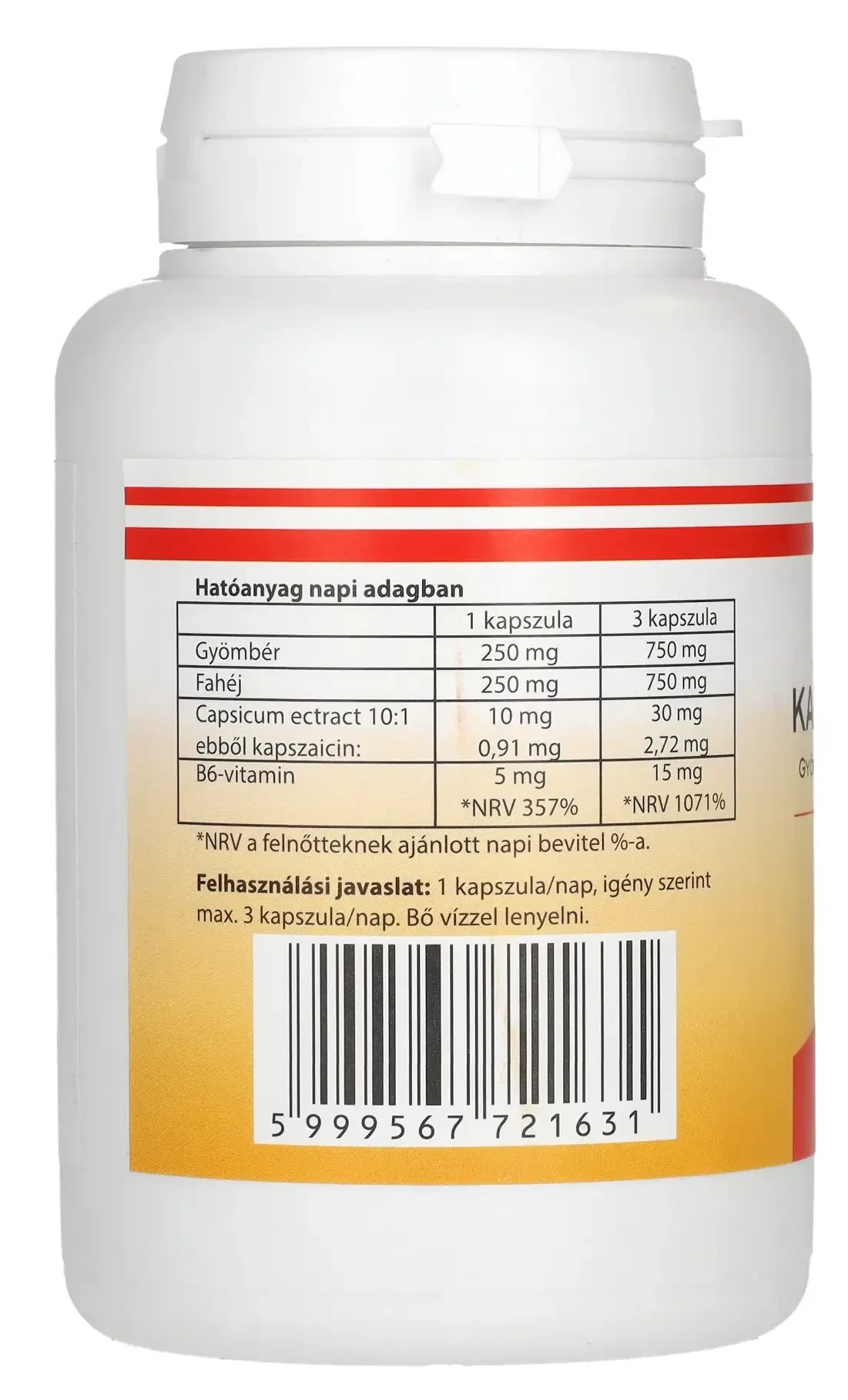 Kapszaicin 100db kapszula