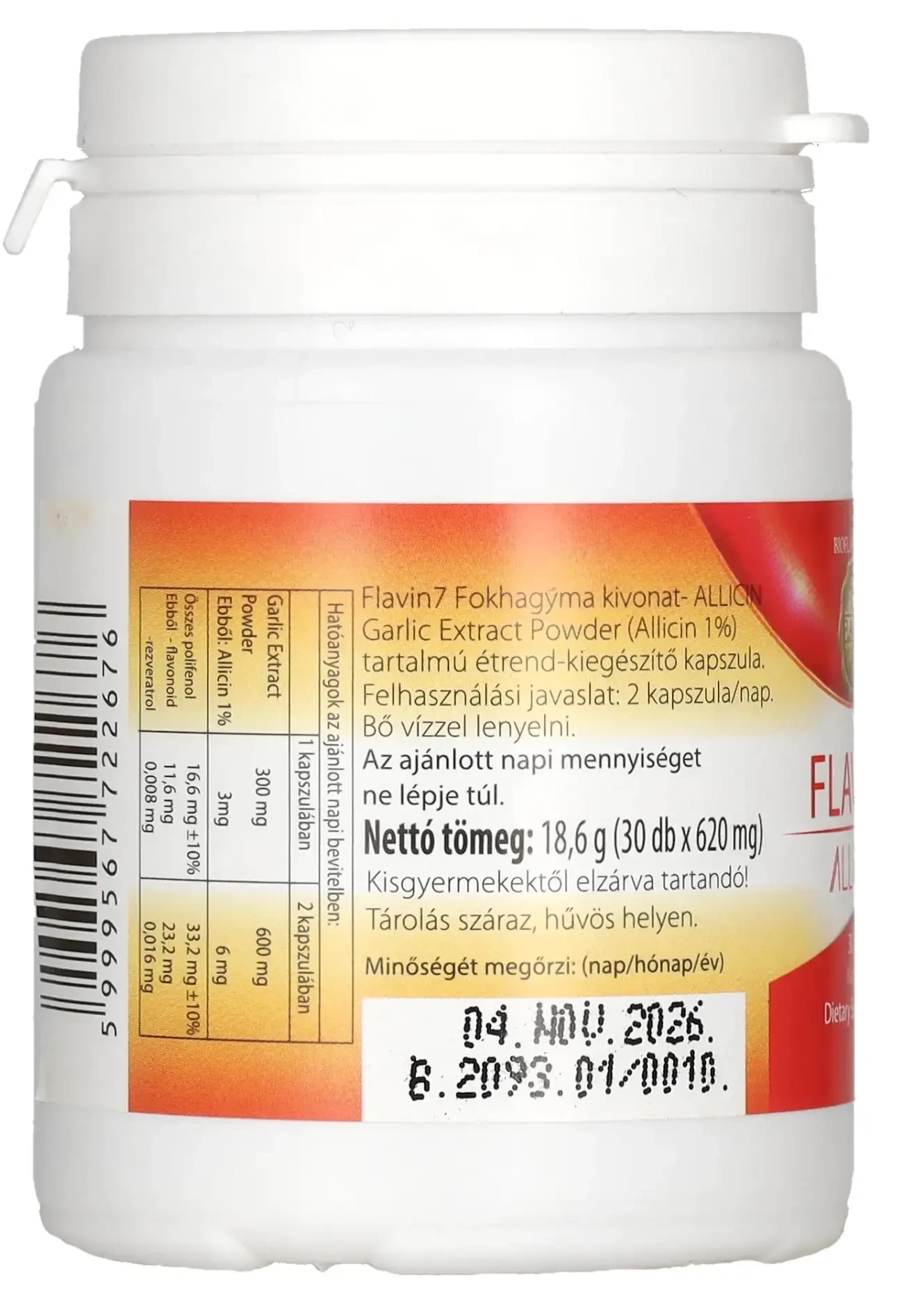 Flavin Allicin kapszula 30db