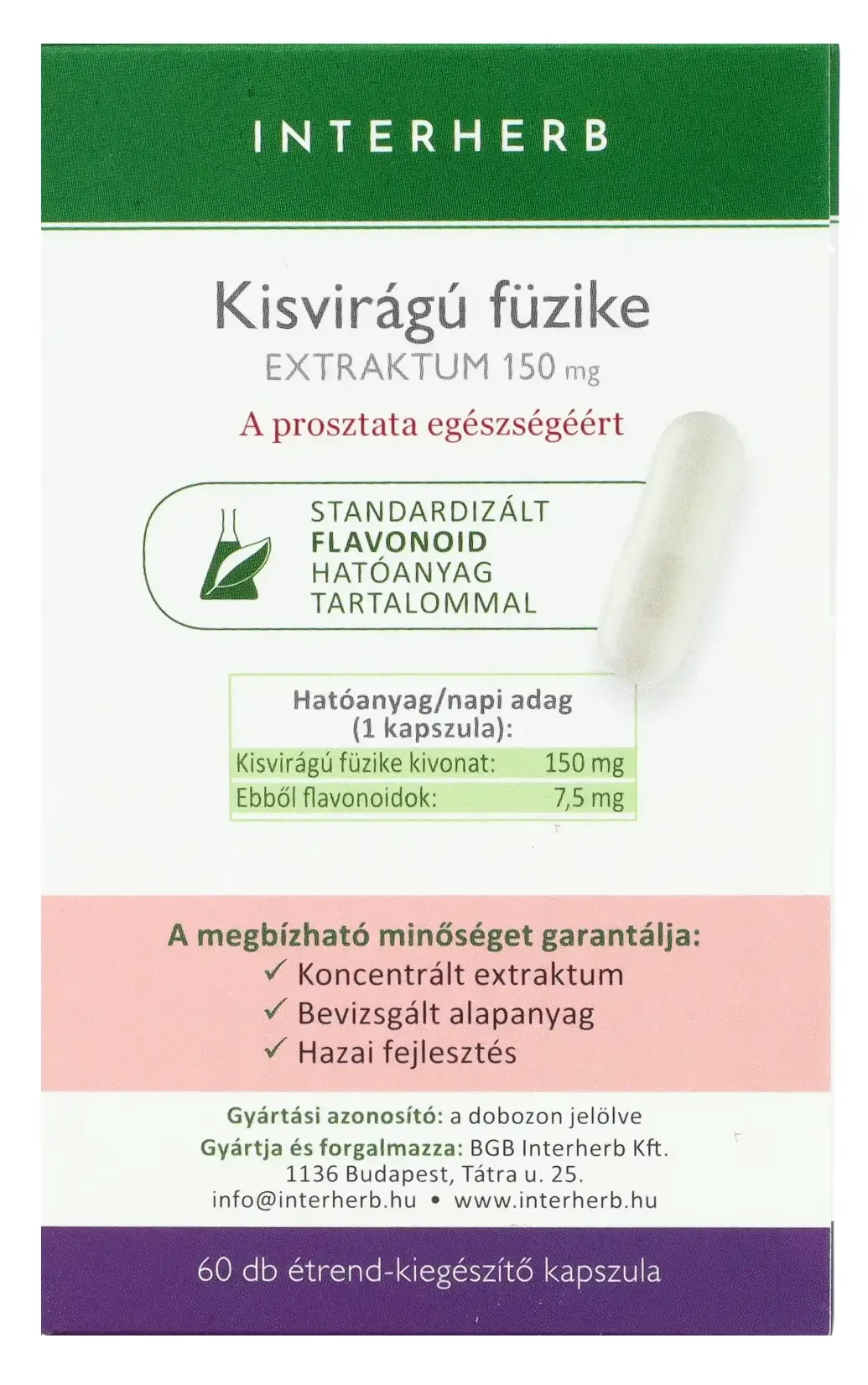 Interherb NAPI1 Kisvirágú füzike Extraktum 60db