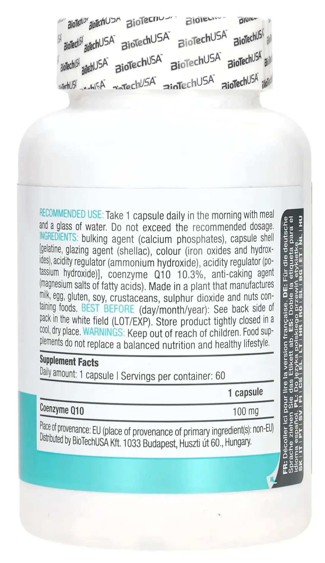 BT Q10 Coenzyme 60db 100mg