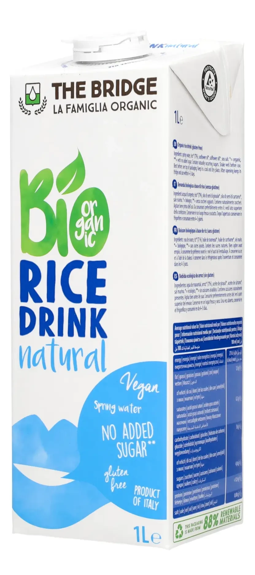 ISH Bio Rizsital natúr 1L