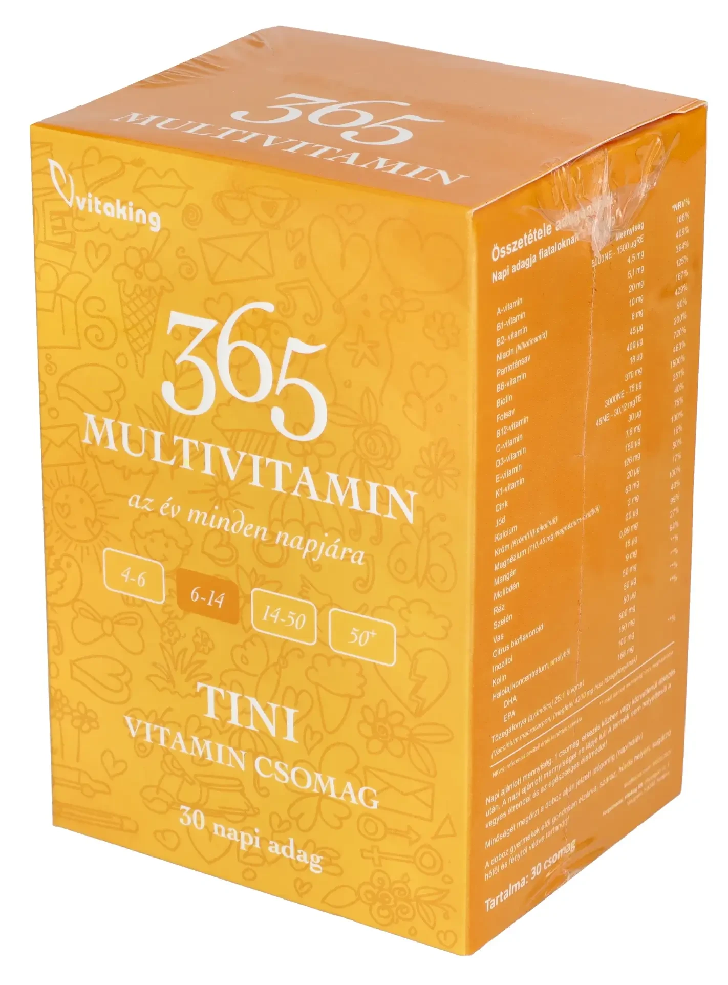 365 TINI Multivitamin csomag 30 db