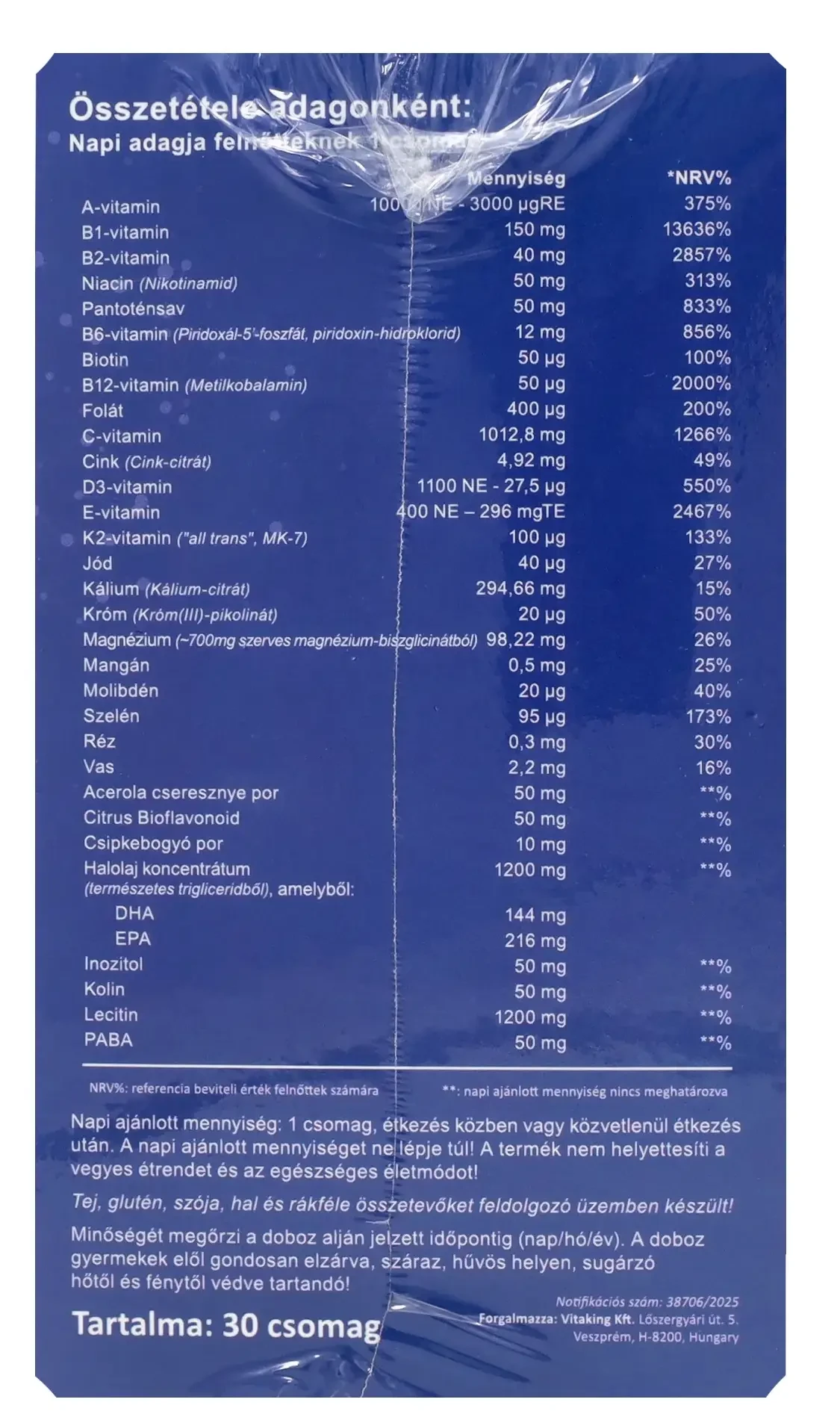 365 PLUSZ Multivitamin csomag 30db