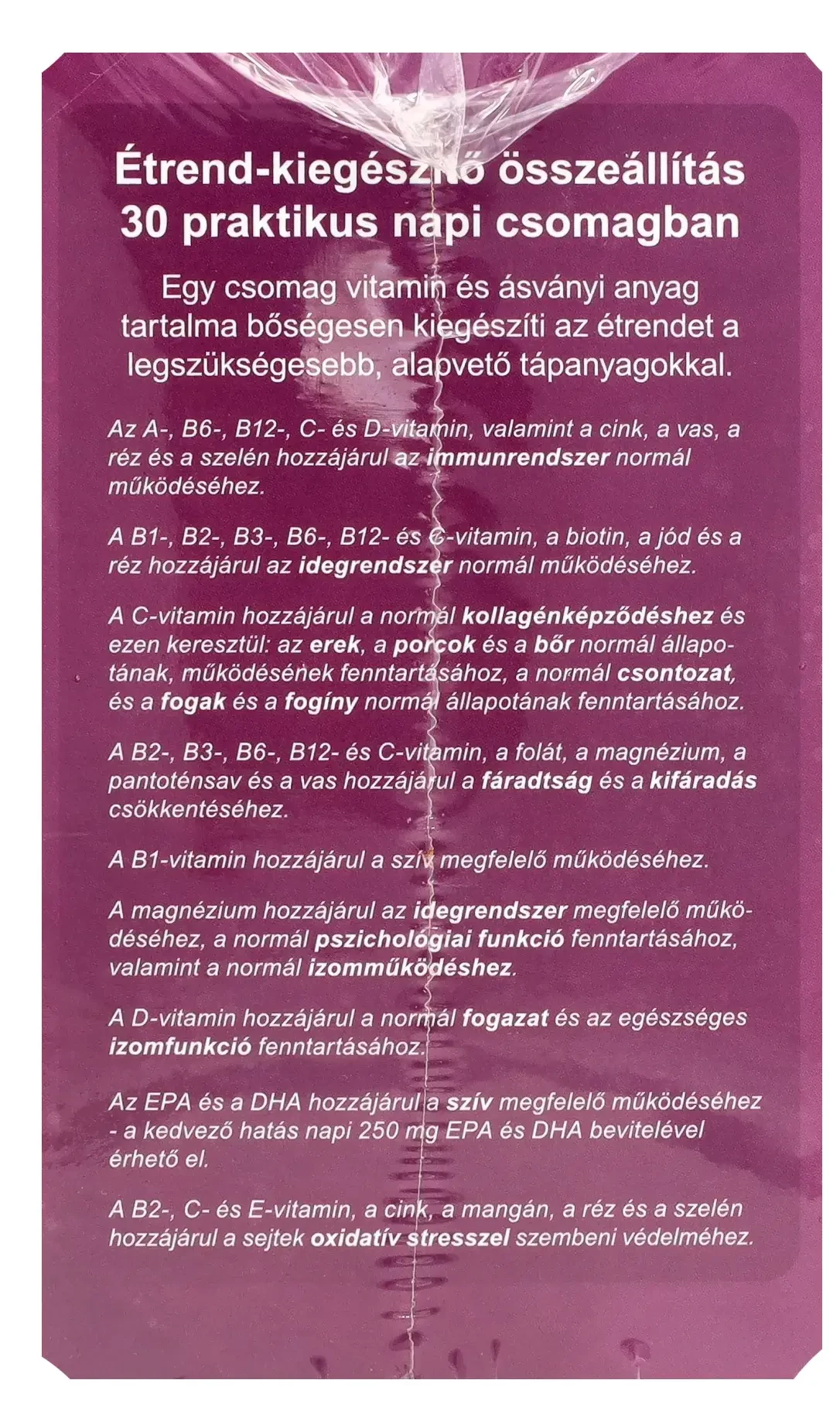 VK 365 SZENIOR Multivitamin csomag 30 napi adag