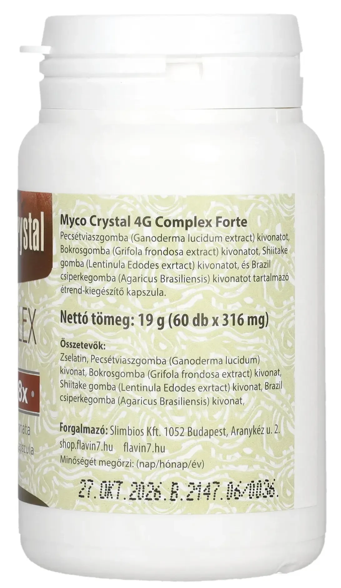 Myco Crystal 4G Complex Forte 60db kapszula