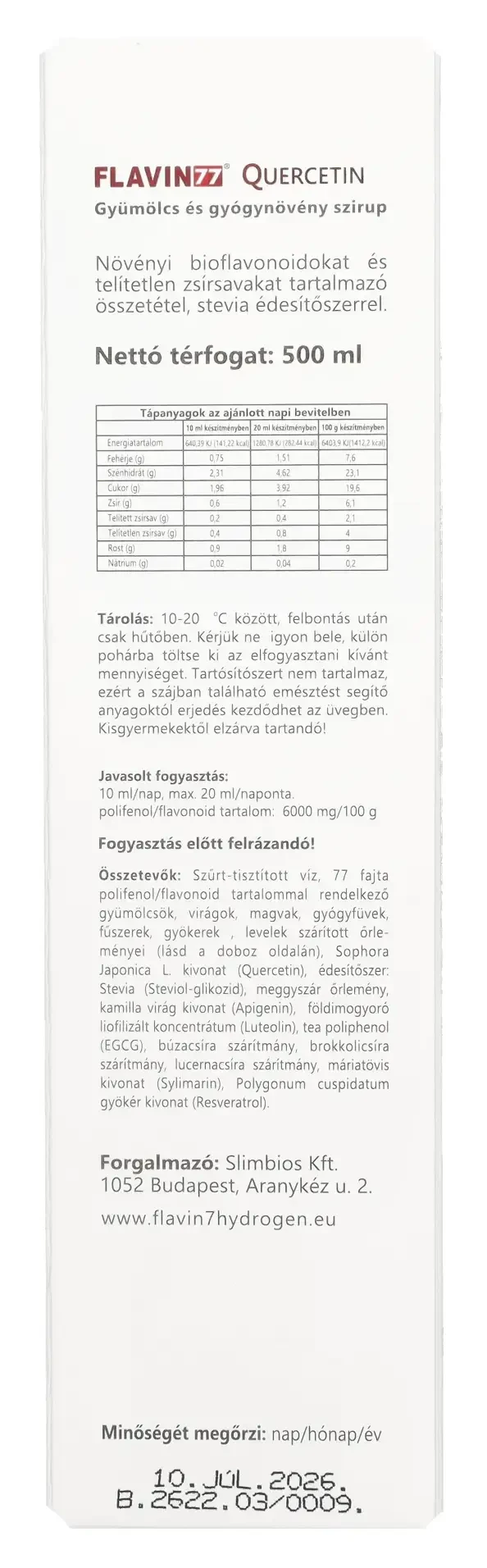 Flavin77 Quercetin 500ml