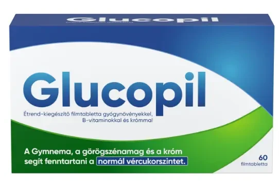 Glukopil étrend-kiegészítő filmtabletta gyógynövényekkel 60db