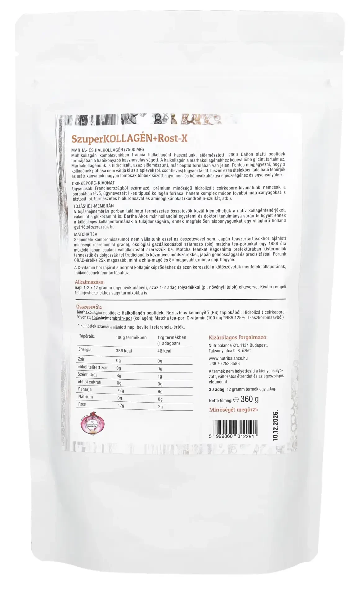 Freyagena SzuperKollagén+Rost-X 360 g