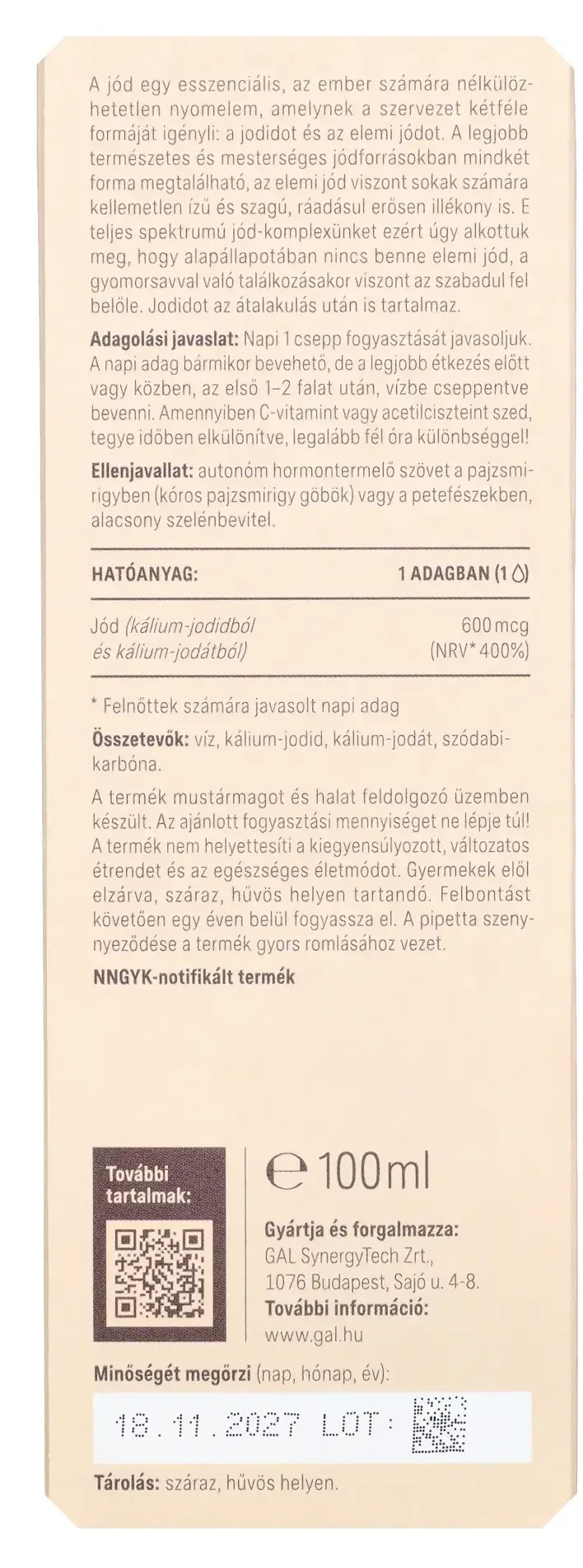 GAL Jód-komplex 100ml