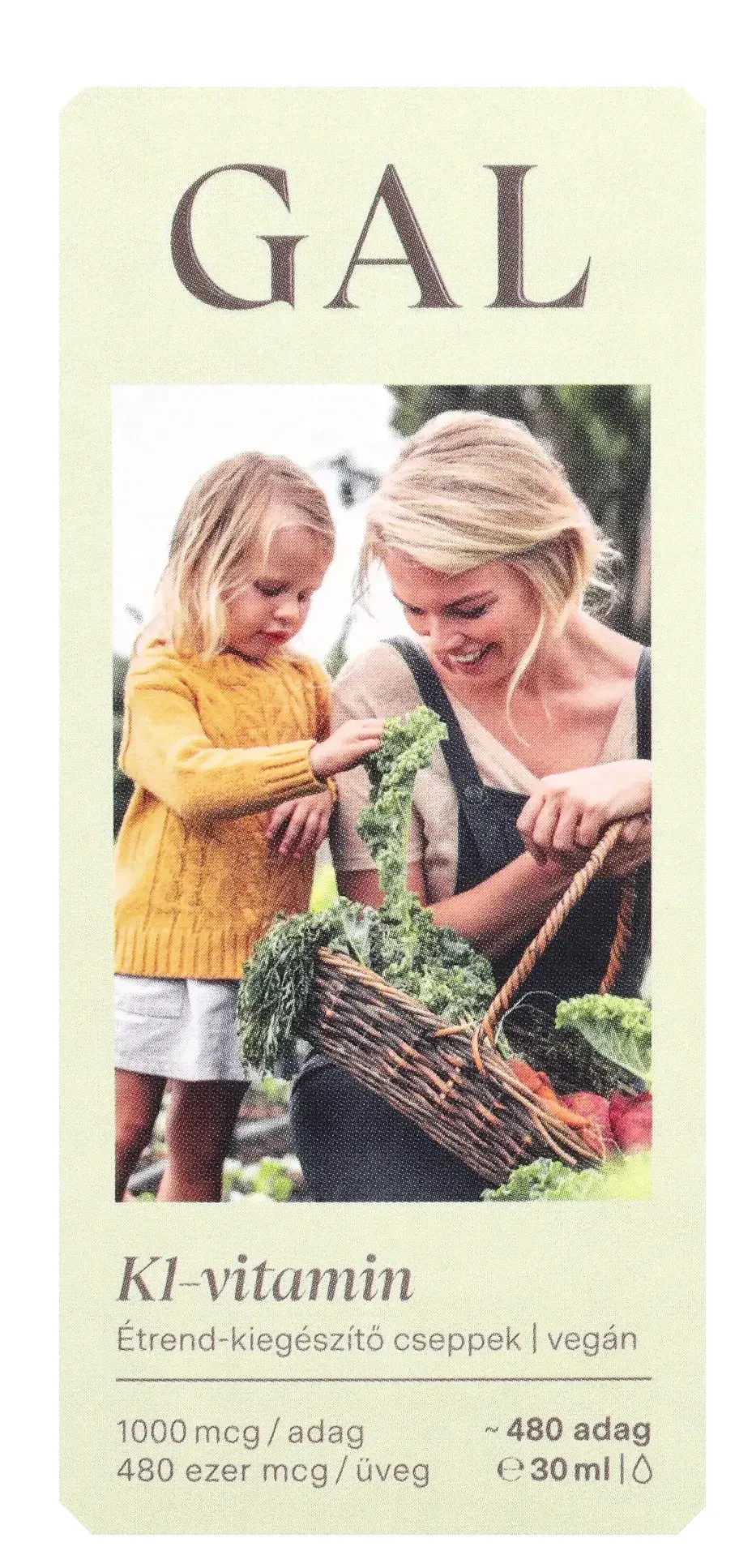 GAL K1-vitamin, 1000 mcg K-vitamin 480 adag 30ml