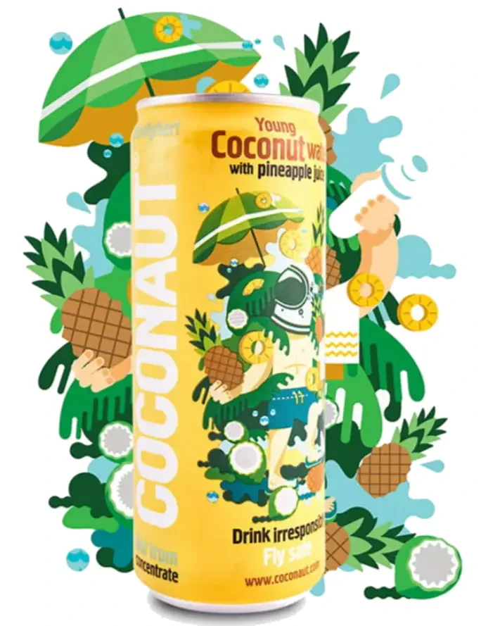 Coconaut Kókuszvíz ananászos 320ml