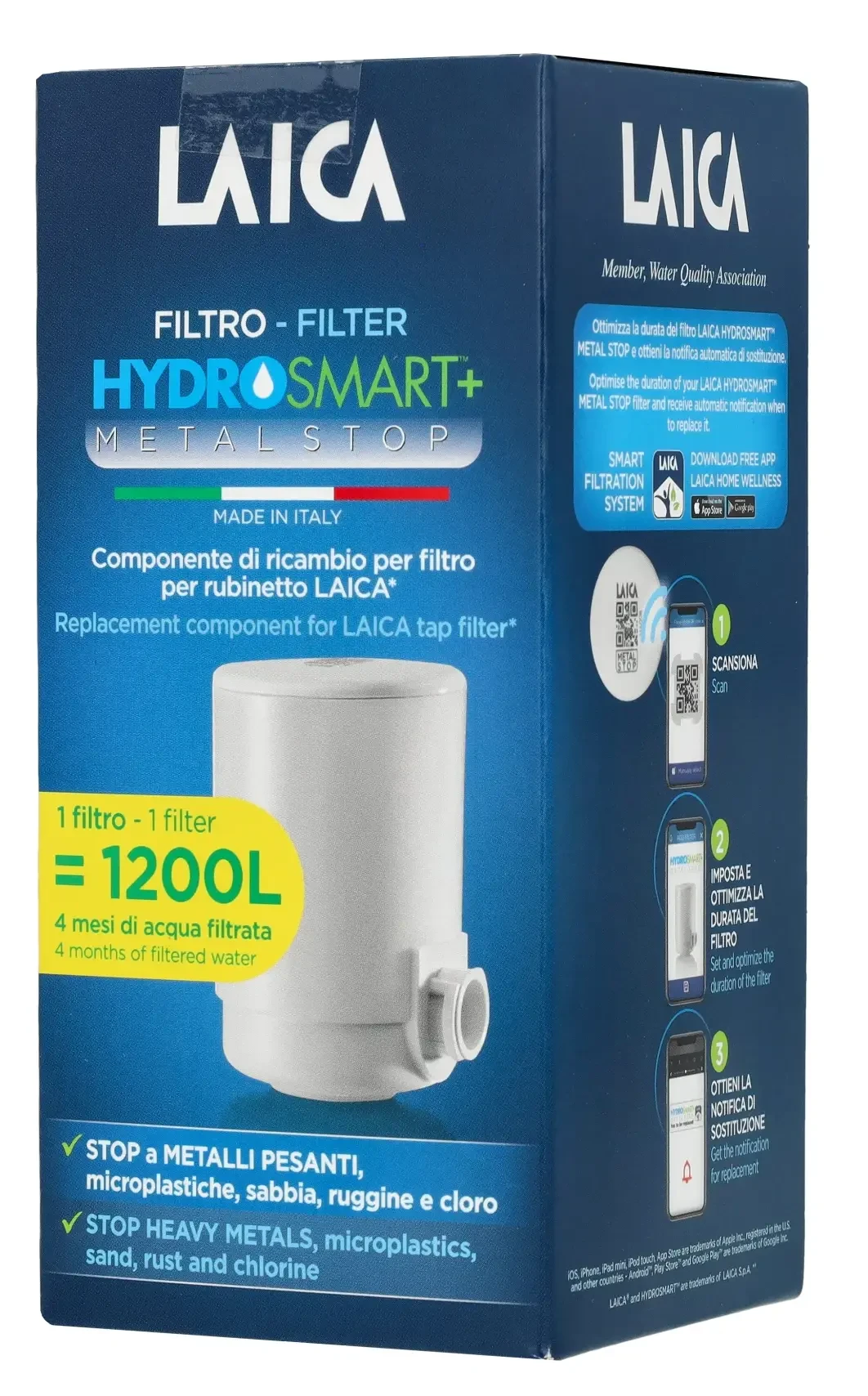 Laica HYDROSMART MetalStop mikroplasztik-stop 1200 liter