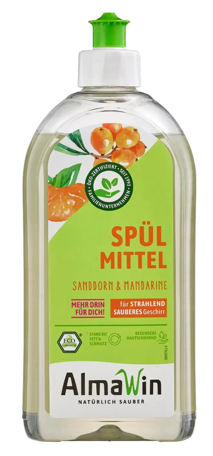 AlmaWin Öko kézi mosogatószer konc. homoktövis,mandarin 1L