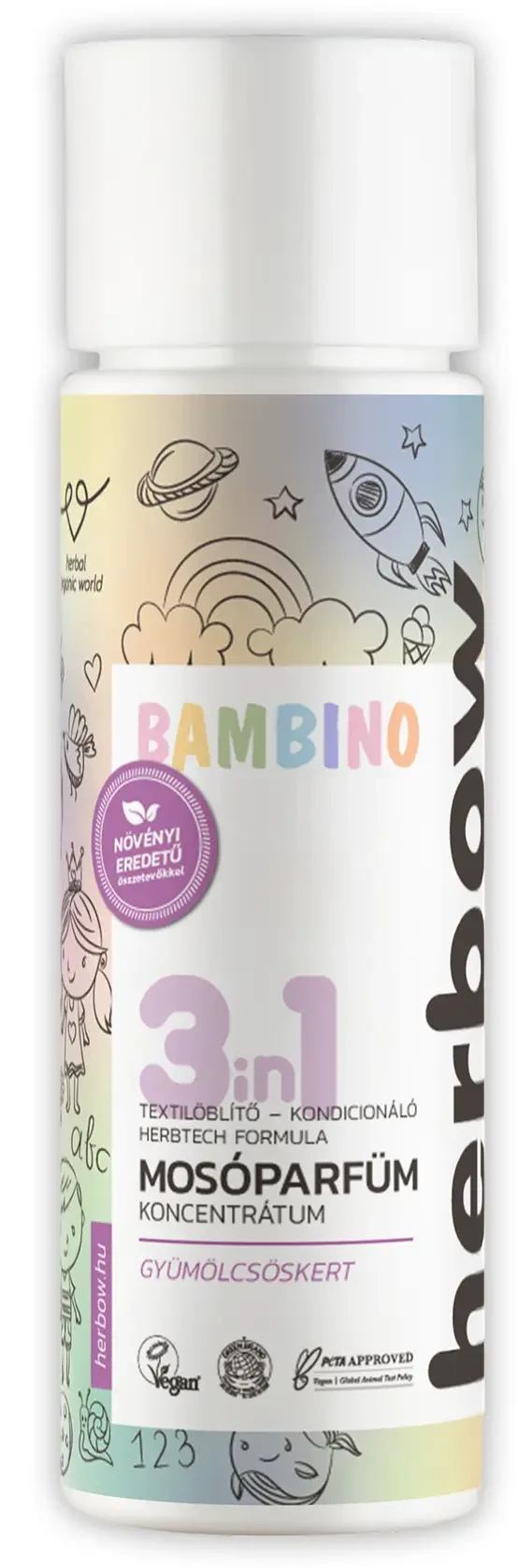 Herbow Bambino 3in1 Mosóparfüm Gyümölcsöskert 200ml 40mosás