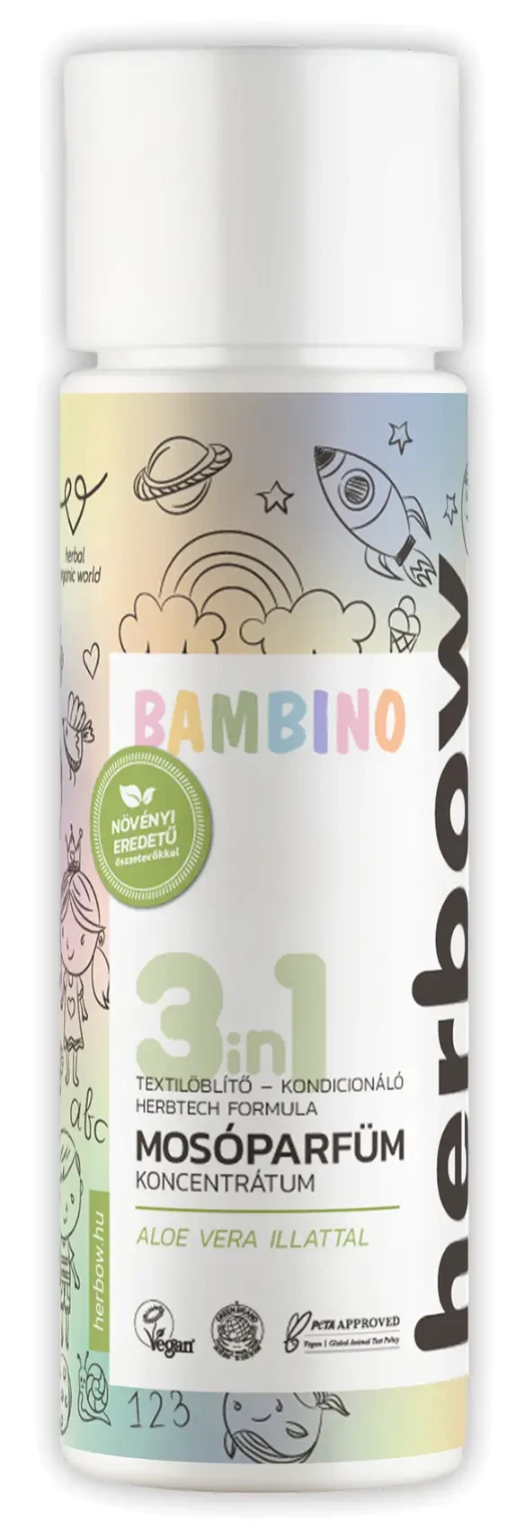 Herbow Bambino 3in1 Mosóparfüm Aloe Vera 200ml 40mosás