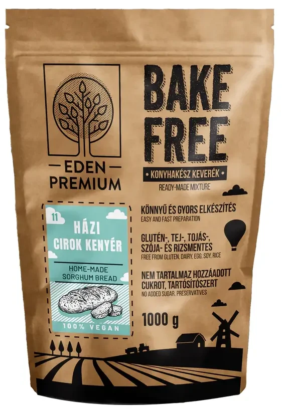 Eden Premium Bake-Free Házi cirokkenyér lisztkeverék 1000g