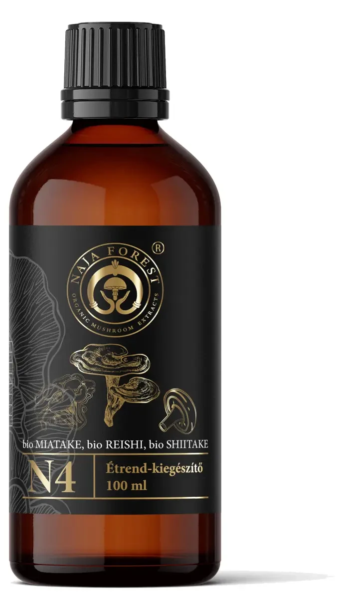 Naja Forest N4 Bio Maitake, bio Reishi, bio Shiitake étrend-kiegészítő 100ml