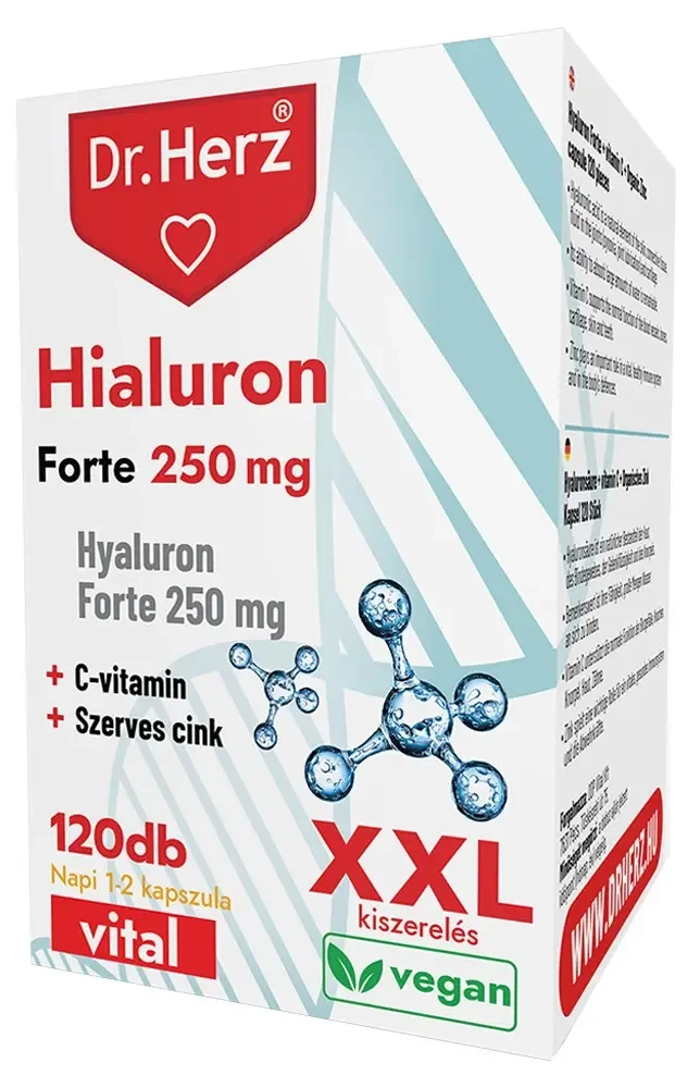 Dr. Herz Hialuron Forte 250mg XXL 120db Kapszula