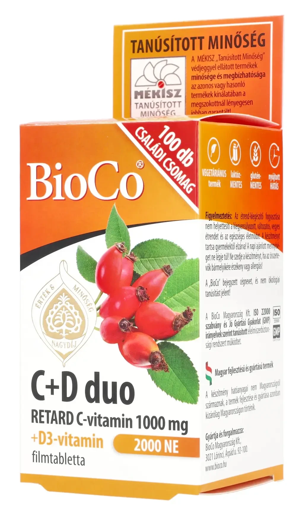 BioCo C+D duo 100db Retard C 1000mg d3 2000 IU